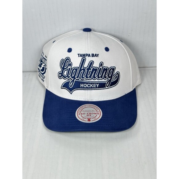 Mitchell & Ness Tampa Bay Lightning Tail Sweep Pro 20th Ani Snapback Hat Cap NWT - Picture 1 of 5